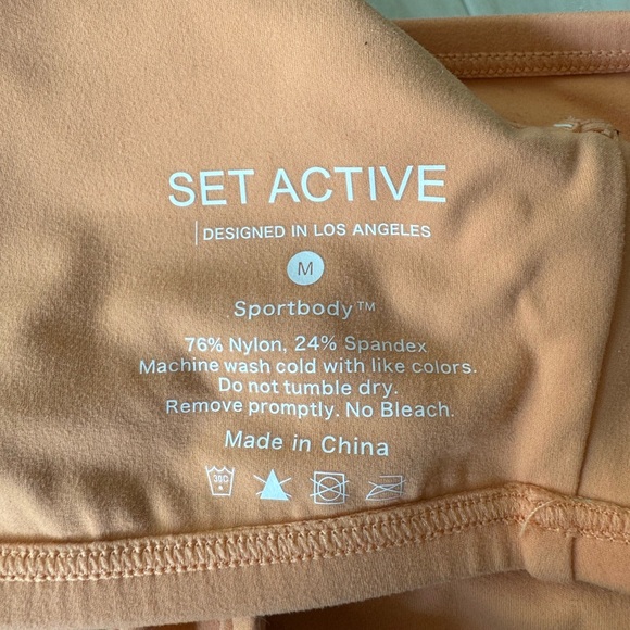 Set active Sportbody Dip Bra peach size medium - Picture 3 of 3